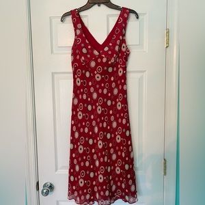 Red summer dress